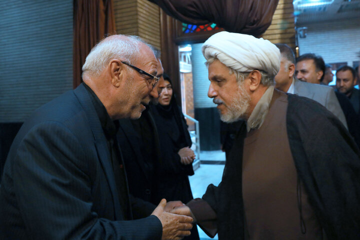 مراسم ختم پدر زهرا سعیدی نماینده مردم مبارکه در مجلس