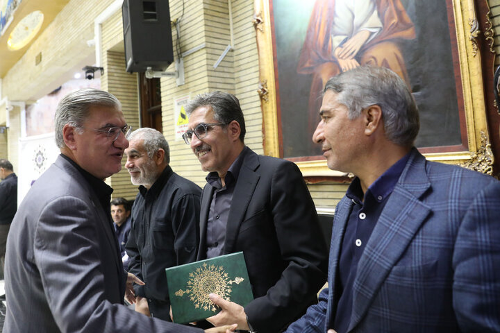 مراسم ختم پدر زهرا سعیدی نماینده مردم مبارکه در مجلس