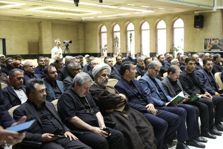 مراسم ختم پدر زهرا سعیدی نماینده مردم مبارکه در مجلس