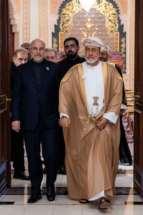 دیدار دکتر قالیباف رئیس هیأت مذاکره‌کننده میناب ۱۶۸ با آقای هیثم بن طارق سلطان عمان