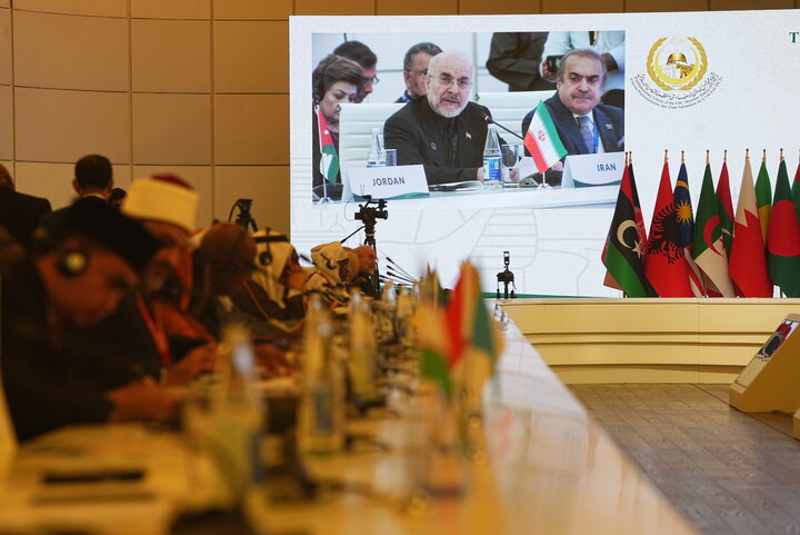 حضور و سخنرانی دکتر قالیباف در بیستمین اجلاس PUIC - باکو