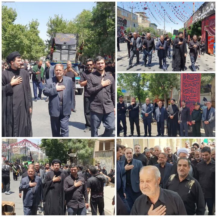 مفتح در جمع عزاداران تاسوعای حسینی در روستاها و مناطق مختلف تویسرکان حضور یافت