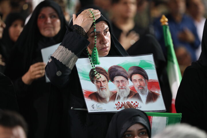حضور حاجی بابایی در مراسم یادواره شهدای نماینده استان بوشهر در مجلس شورای اسلامی در واقعه هفتم تیر