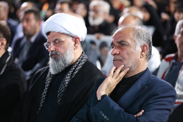 حضور حاجی بابایی در مراسم یادواره شهدای نماینده استان بوشهر در مجلس شورای اسلامی در واقعه هفتم تیر