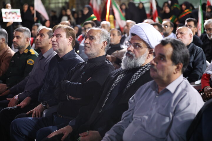 حضور حاجی بابایی در مراسم یادواره شهدای نماینده استان بوشهر در مجلس شورای اسلامی در واقعه هفتم تیر