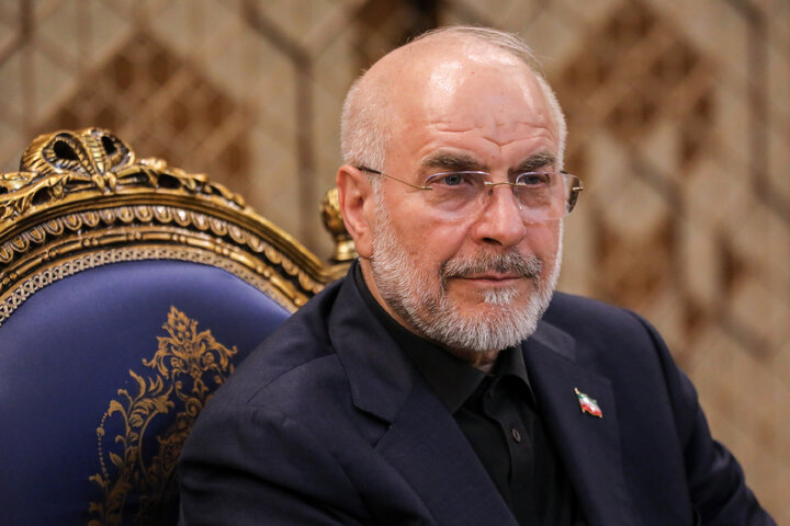 دیدار عضو ارشد جنبش امل و جمعی از نمایندگان مجلس لبنان با دکتر قالیباف