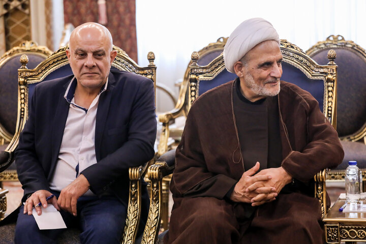 دیدار عضو ارشد جنبش امل و جمعی از نمایندگان مجلس لبنان با دکتر قالیباف