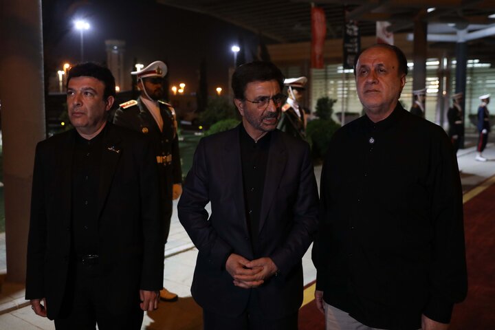 حاجی بابایی استقبال از رییس مجلس سنای پاکستان