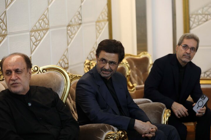 حاجی بابایی استقبال از رییس مجلس سنای پاکستان