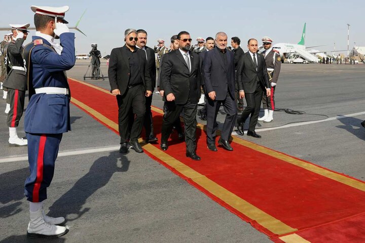 ورود رئیس مجلس عراق به تهران