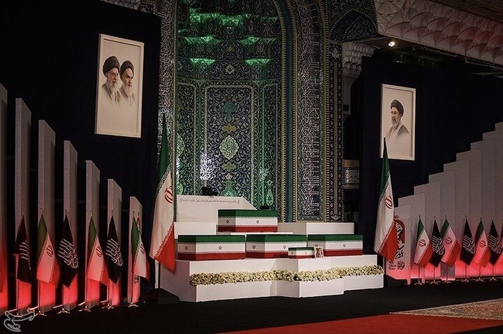 حضور ۱۲ رئیس مجلس و  ۸ رئیس دولت در مراسم وداع با رهبر شهید