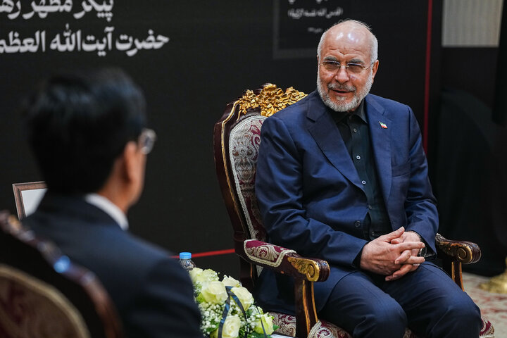 دیدار معاون کنگره خلق چین با دکتر قالیباف