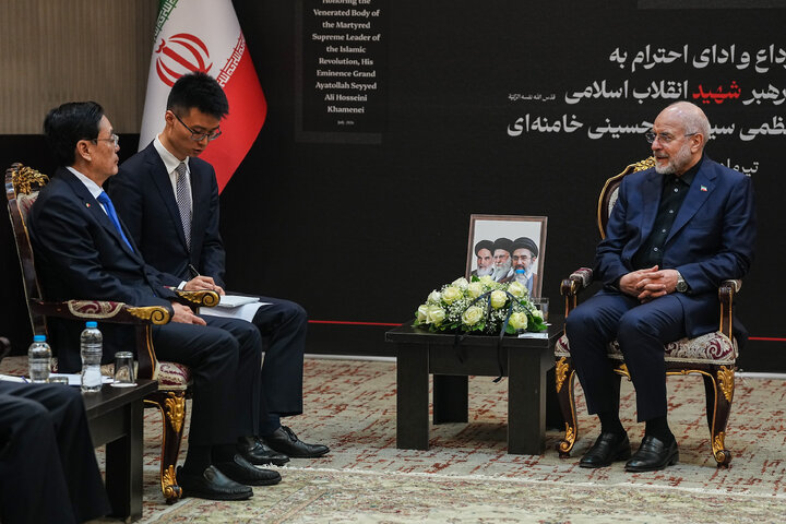 دیدار معاون کنگره خلق چین با دکتر قالیباف
