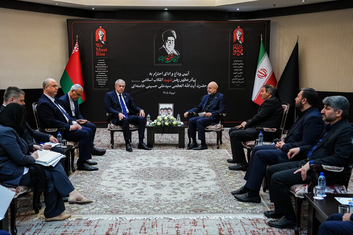 دیدار رئیس مجلس بلاروس با دکتر قالیباف