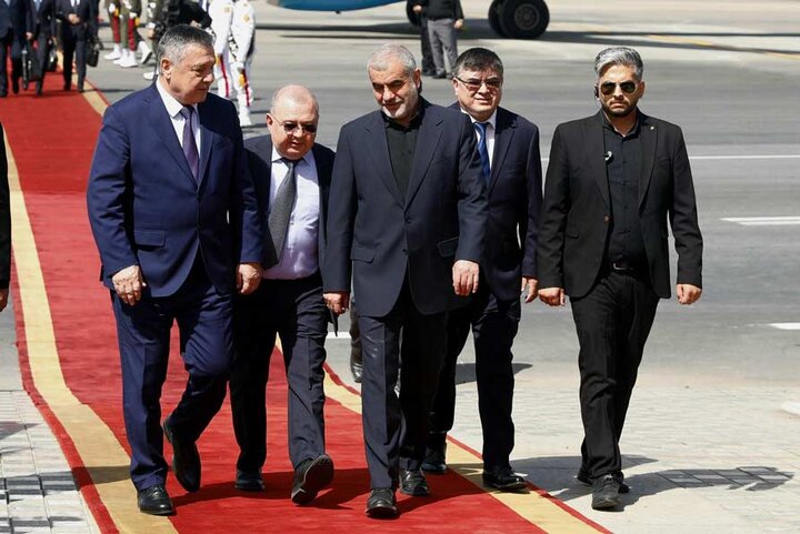 ورود رئیس مجلس ازبكستان به تهران