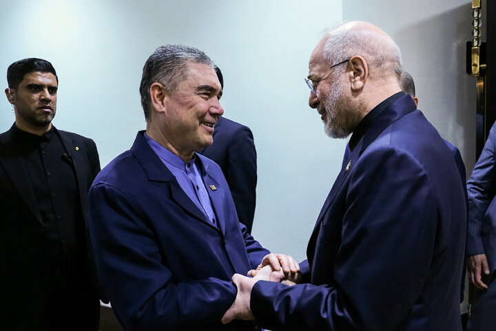 دیدار رهبر ملی ترکمنستان با دکتر قالیباف