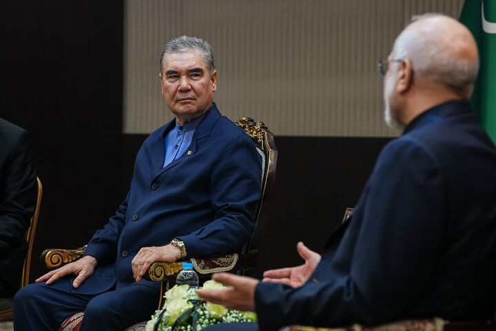 دیدار رهبر ملی ترکمنستان با دکتر قالیباف