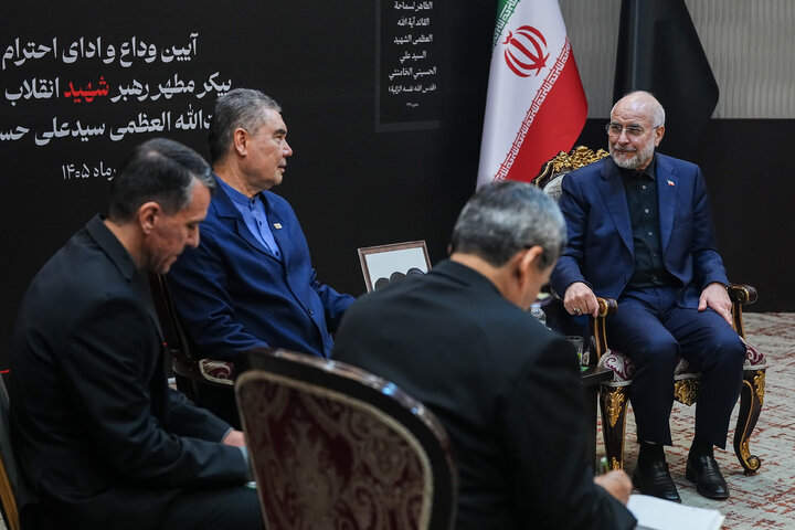 دیدار رهبر ملی ترکمنستان با دکتر قالیباف