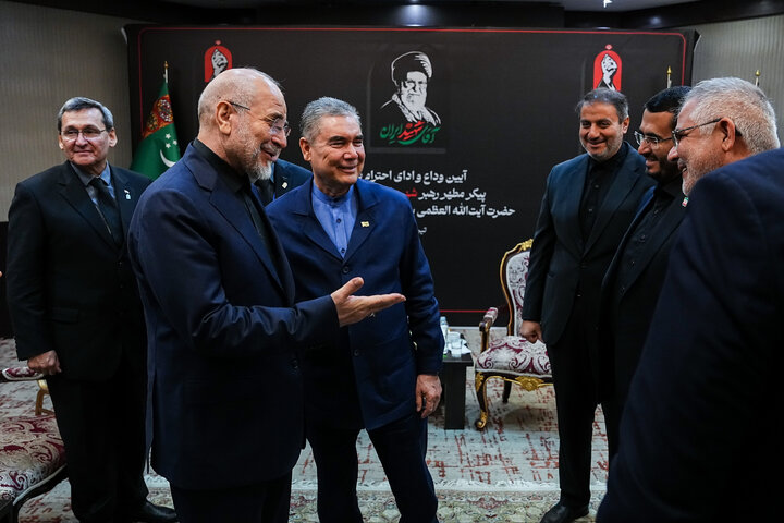 دیدار رهبر ملی ترکمنستان با دکتر قالیباف