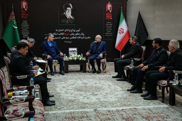دیدار رهبر ملی ترکمنستان با دکتر قالیباف