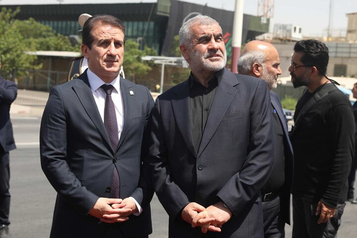 ورود رئیس مجلس آذربایجان به تهران