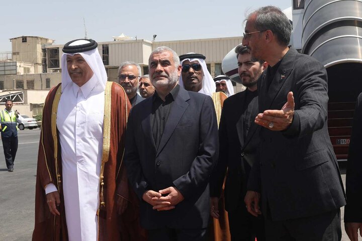 ورود رئیس مجلس قطر به تهران