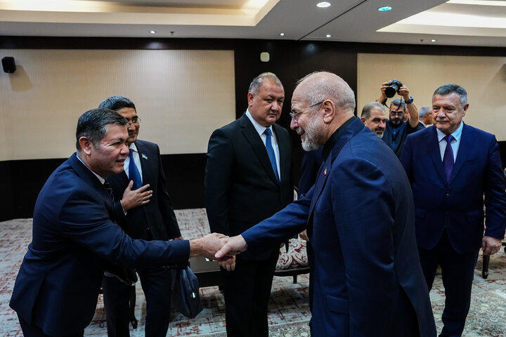 دیدار رئیس مجلس ازبکستان با دکتر قالیباف