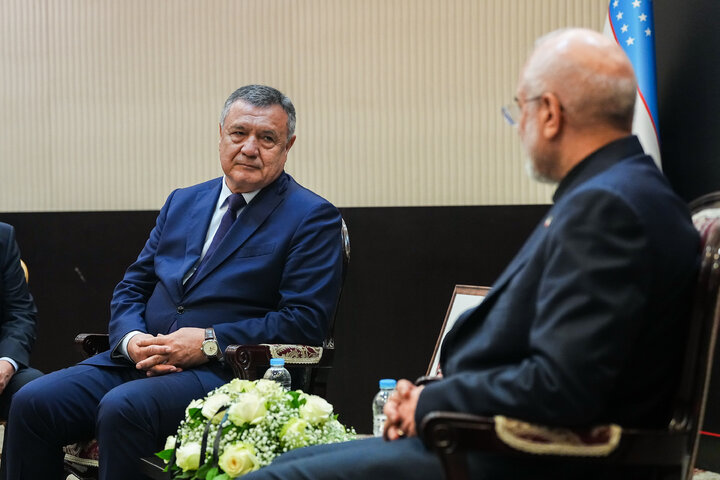 دیدار رئیس مجلس ازبکستان با دکتر قالیباف