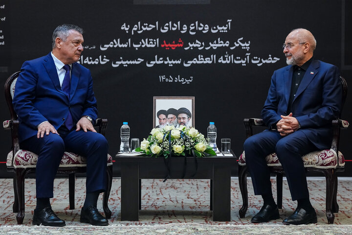 دیدار رئیس مجلس ازبکستان با دکتر قالیباف