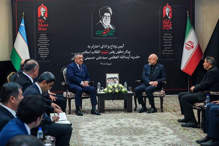 دیدار رئیس مجلس ازبکستان با دکتر قالیباف