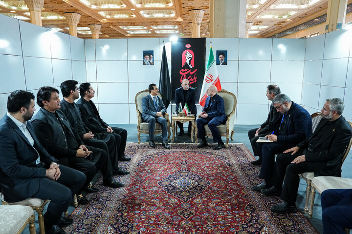 دیدار رئیس مجلس سنای پاکستان با دکتر قالیباف