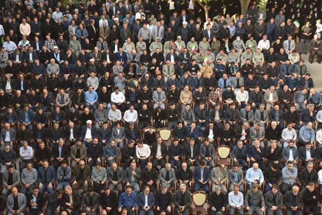 مراسم عزاداری و وداع جامعه دانشگاهیان، فرهنگیان، هنرمندان و پرسنل دستگاه های اجرایی لرستان با آقای شهید ایران