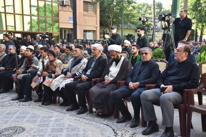 مراسم وداع جامعه دانشگاهیان، فرهنگیان و هنرمندان لرستان با آقای شهید ایران