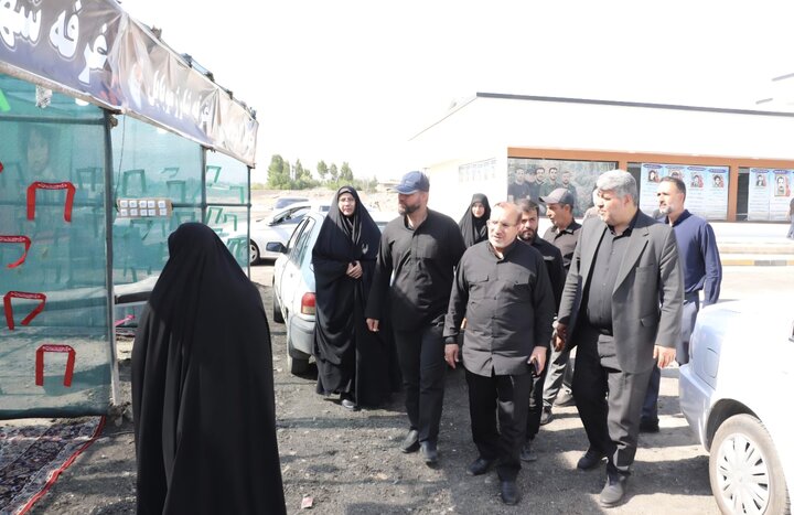 بازدید حدادی از موکب پذیرایی بخش چندار ساوجبلاغ