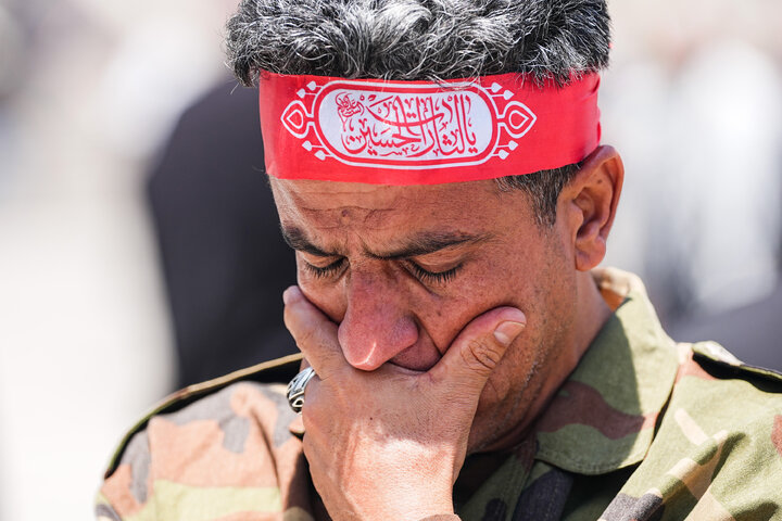 مراسم وداع با پیکر رهبر شهید انقلاب در مصلی تهران