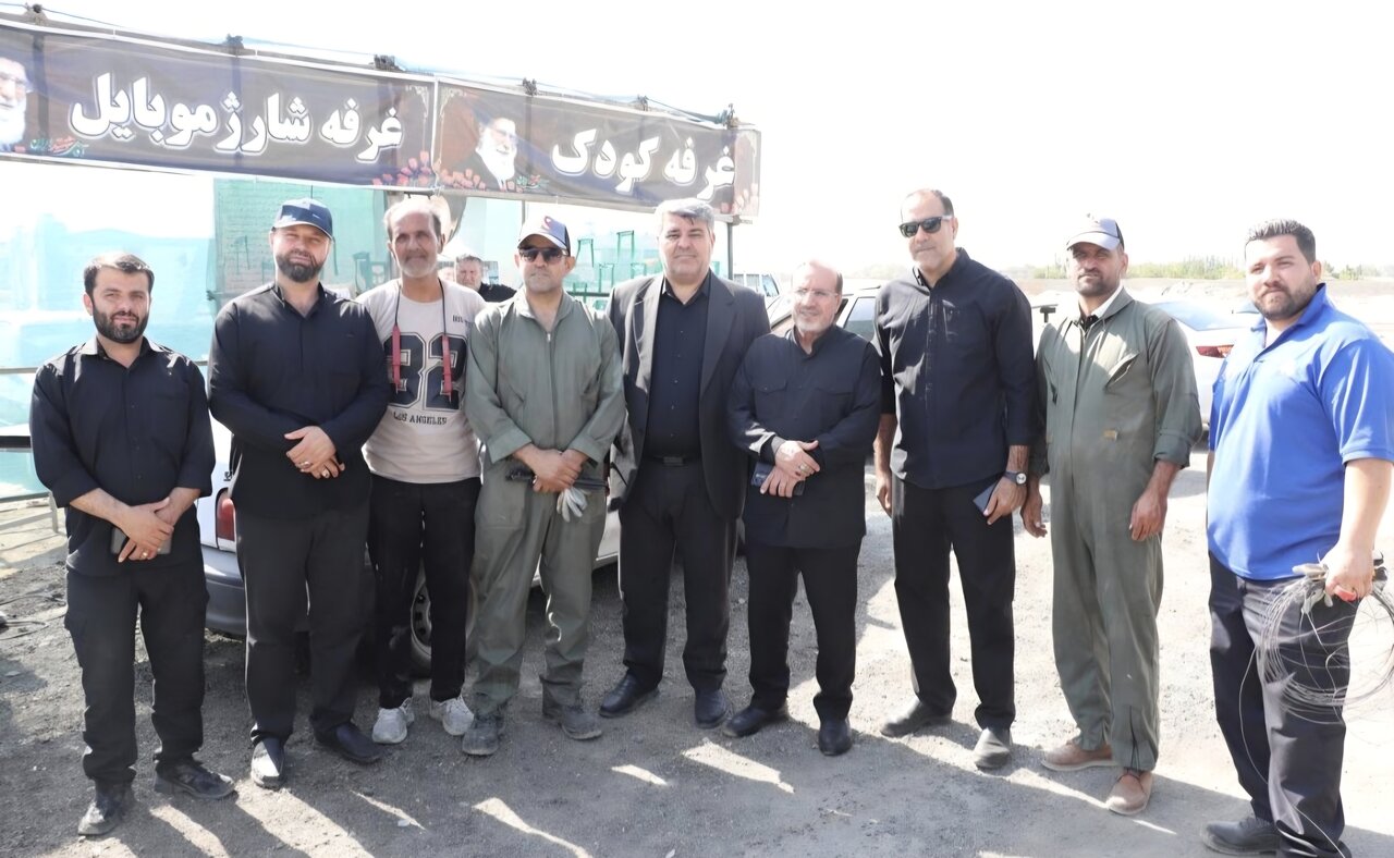 بازدید حدادی از موکب پذیرایی بخش چندار ساوجبلاغ