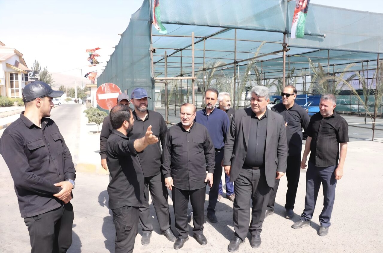 بازدید حدادی از موکب پذیرایی بخش چندار ساوجبلاغ