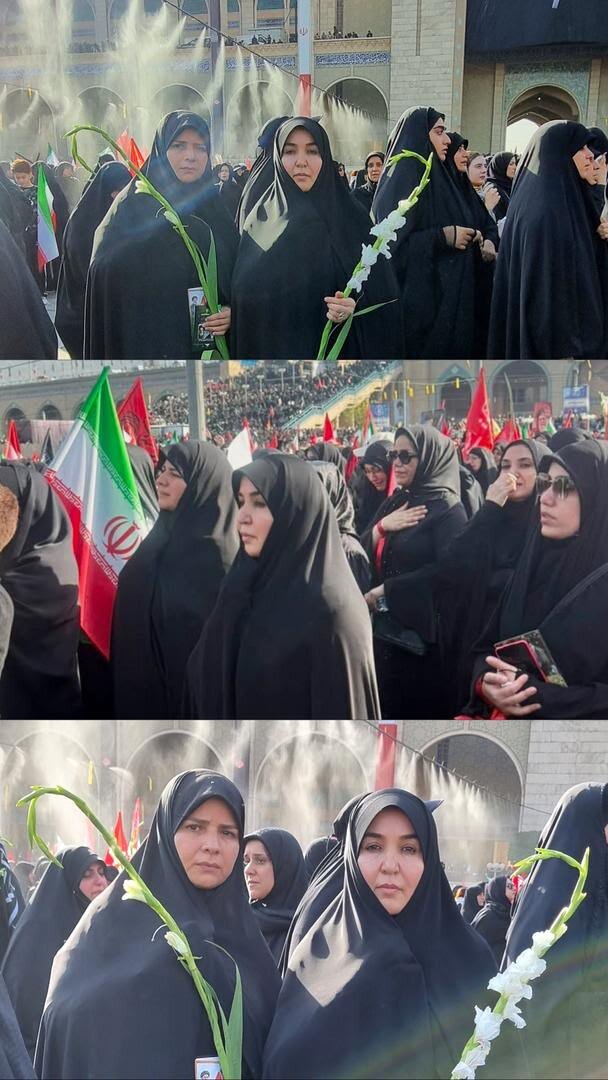 حضور نمایندگان خانه ملت در بدرقه حماسی رهبر شهید همراه با توده‌های مردم