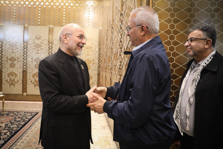 دیدار جمیل مزهر معاون دبیرکل جبهه مردمی آزادی فلسطین با دکتر قالیباف