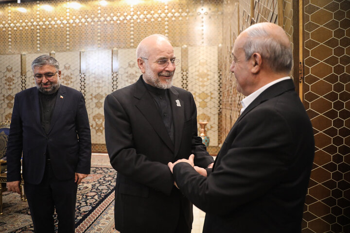 دیدار جمیل مزهر معاون دبیرکل جبهه مردمی آزادی فلسطین با دکتر قالیباف