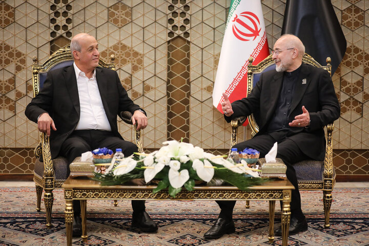 دیدار جمیل مزهر معاون دبیرکل جبهه مردمی آزادی فلسطین با دکتر قالیباف