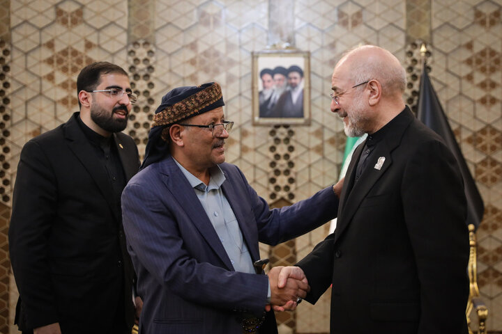 دیدار محمد النعیمی معاون رئیس جمهور یمن با دکتر قالیباف