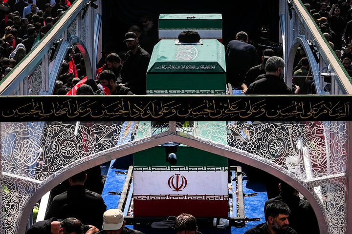 مراسم تشییع پیکر رهبر شهید انقلاب و خانواده ایشان در تهران