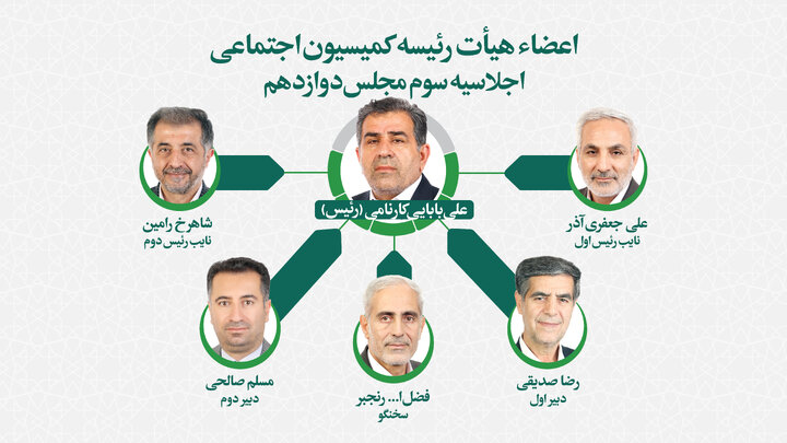 انتخاب دوباره بابایی کارنامی به عنوان رئیس کمیسیون اجتماعی مجلس