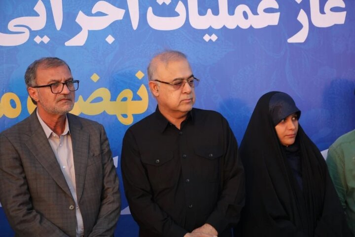 کلنگ احداث طرح مسکن ملی کارکنان شرکت نفت ستاره خلیج فارس با حضور احمد مرادی به زمین زده شد/بازدید از بیمارستان شهید محمدی