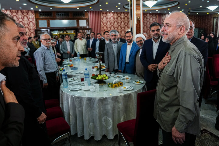 مراسم بزرگداشت روز خبرنگار با حضور دکتر قالیباف و اعضای هیئت رئیسه مجلس