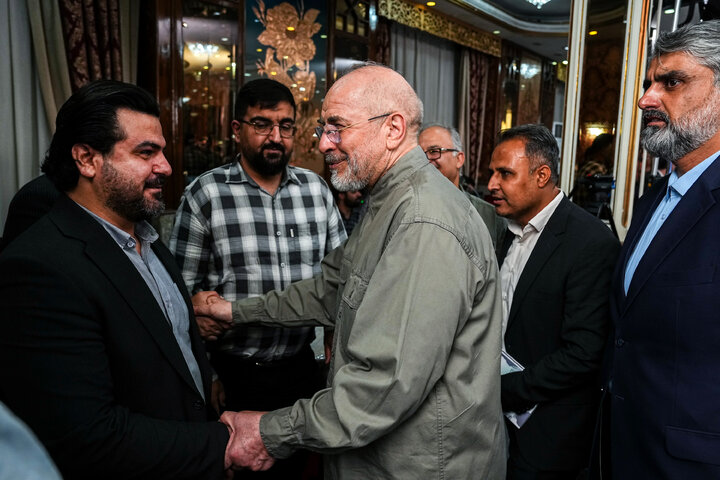 مراسم بزرگداشت روز خبرنگار با حضور دکتر قالیباف و اعضای هیئت رئیسه مجلس