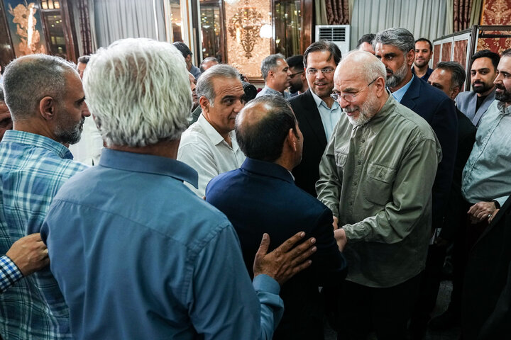 مراسم بزرگداشت روز خبرنگار با حضور دکتر قالیباف و اعضای هیئت رئیسه مجلس