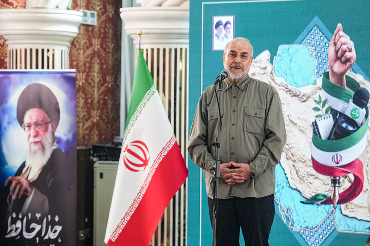 مراسم بزرگداشت روز خبرنگار با حضور دکتر قالیباف و اعضای هیئت رئیسه مجلس
