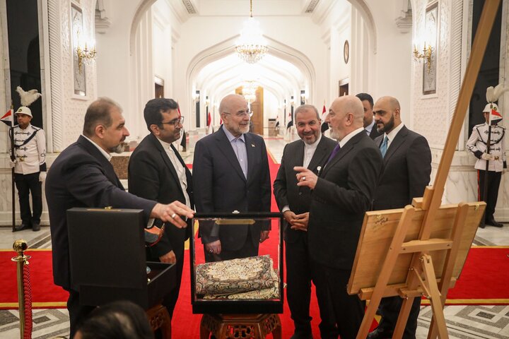 دیدار دکتر قالیباف رئیس مجلس با نزار آمیدی رئیس جمهور عراق